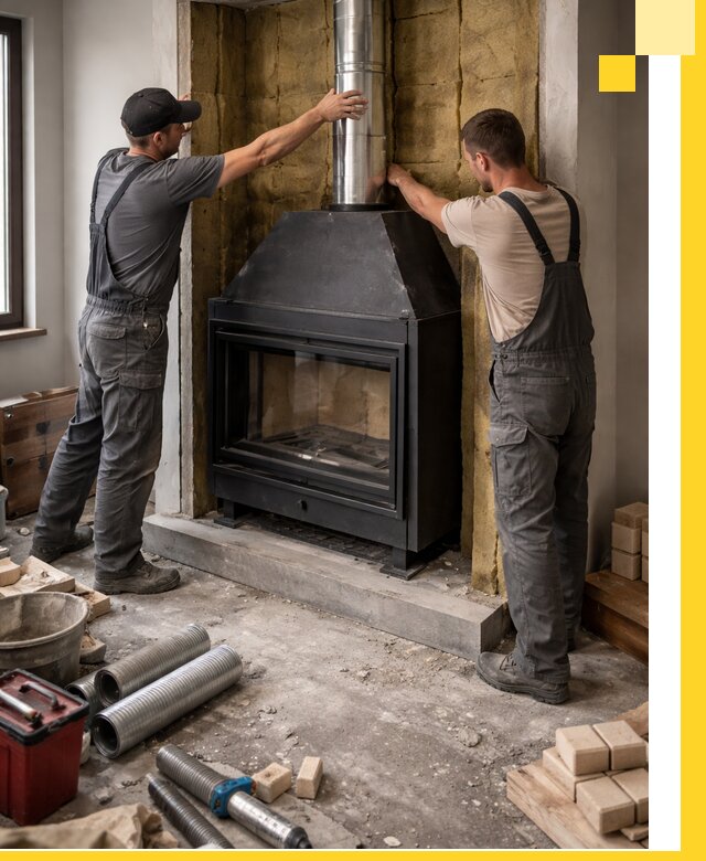 Изготовление и монтаж закрытых каминов в Рассказове под ключ