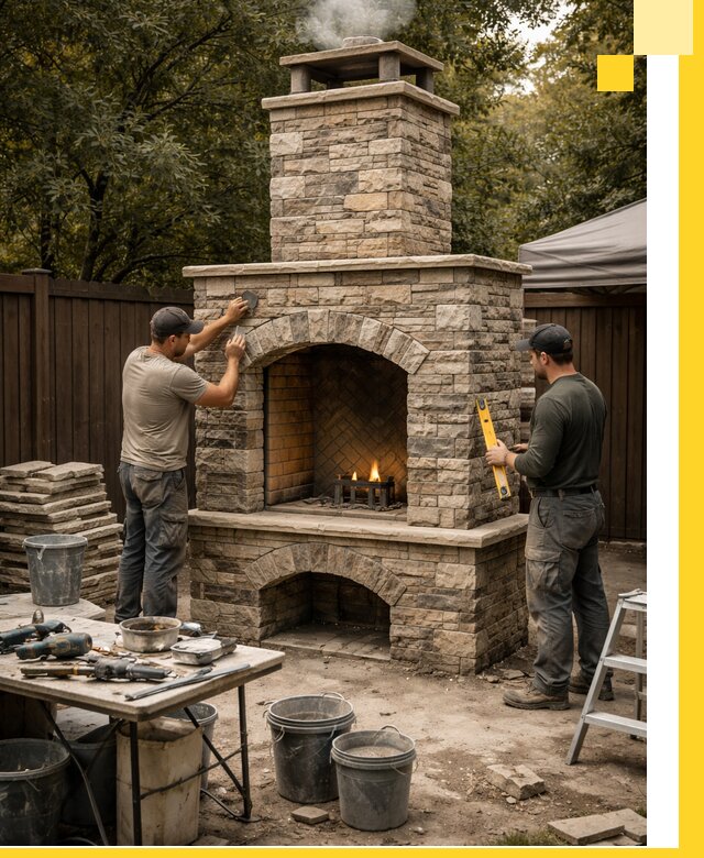 Проектирование и установка уличных каминов в Рассказове