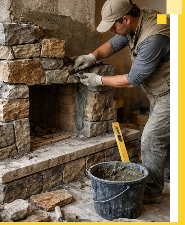 Изготовление и установка каменных каминов под ключ в Рассказове