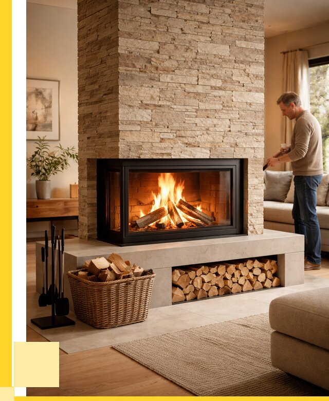 Дровяной камин под ключ в Рассказове от 204300 р. | ЭриданРсз