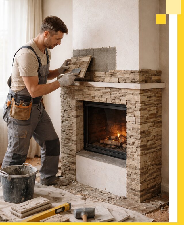 Изготовление и монтаж каминов для дома под ключ в Рассказове