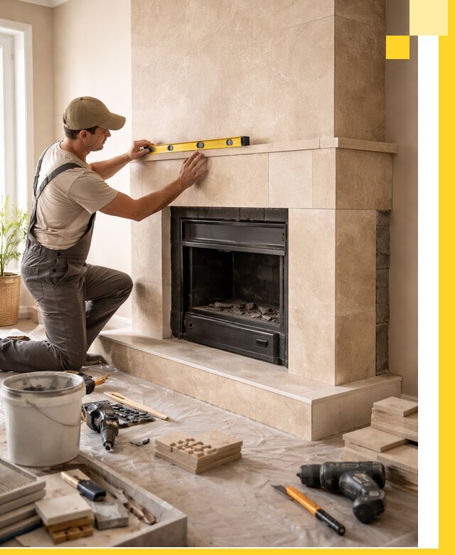 Установка и монтаж каминов в частном доме под ключ в Рассказове