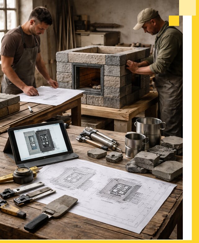 Разработка проектов печей с согласованием и монтажом в Рассказове