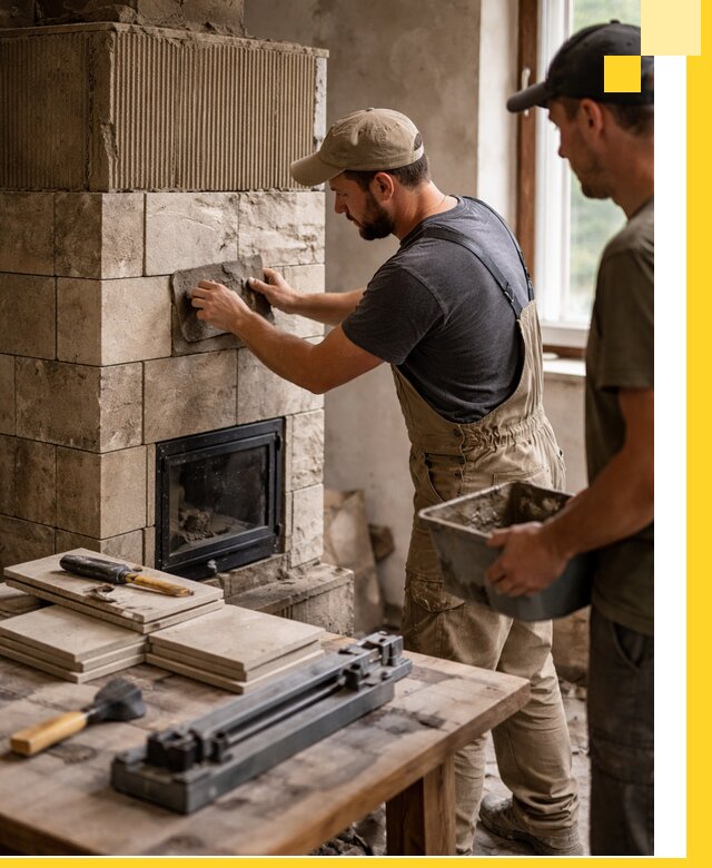 Профессиональная облицовка печей в Рассказове: керамика и камень