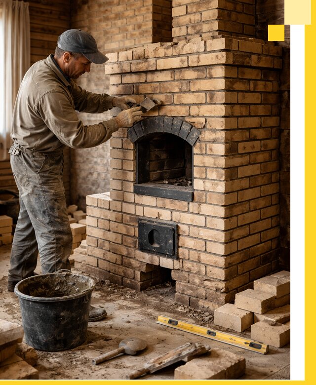 Кирпичные печи под ключ в Рассказове: проектирование и кладка