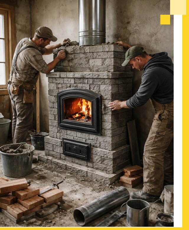 Производство, поставка и монтаж дровяных печей в Рассказове