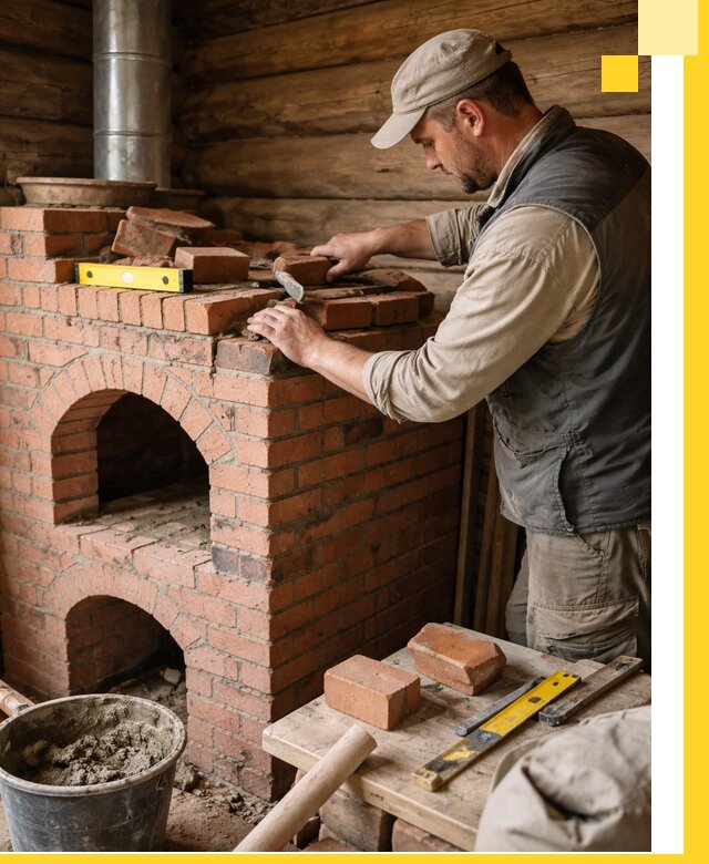 Изготовление и установка русских печей в Рассказове под ключ