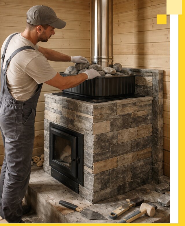 Печи для парной в Рассказове, производство, монтаж и обслуживание