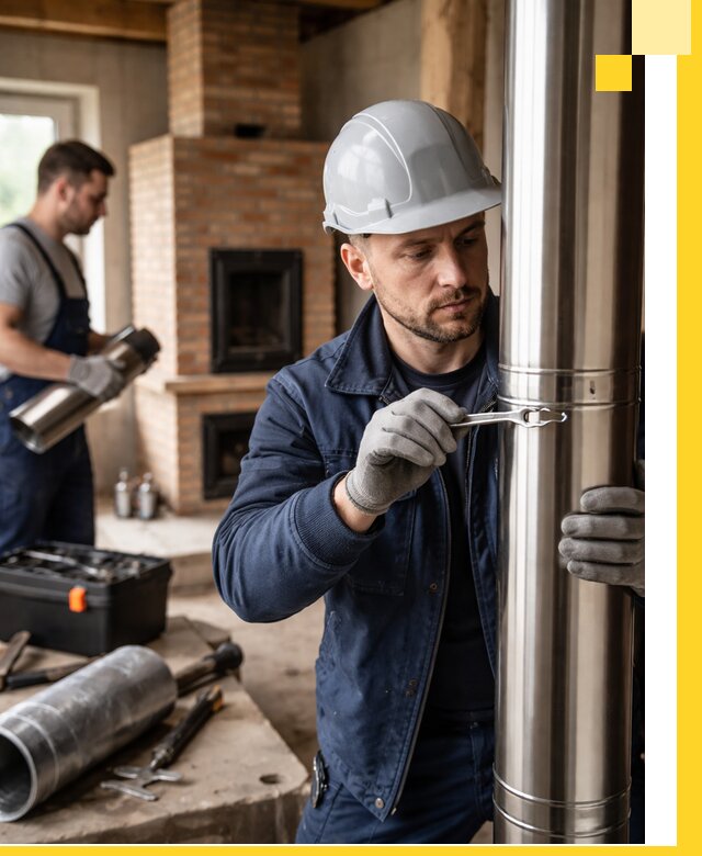 Профессиональный монтаж дымоходов для печей в Рассказове