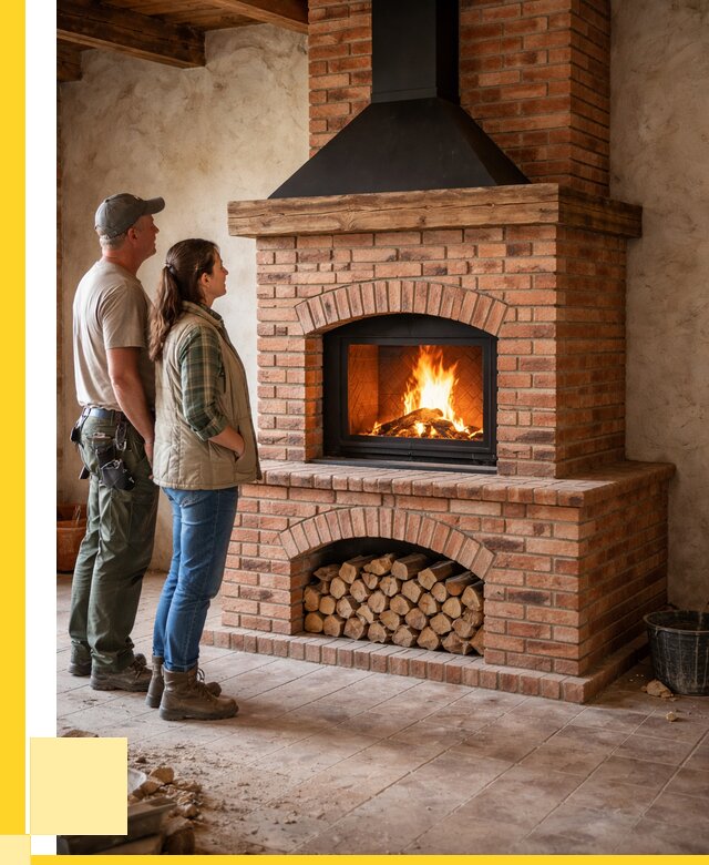 Печи камины из кирпича в Рассказове от 122580 р. | ЭриданРсз