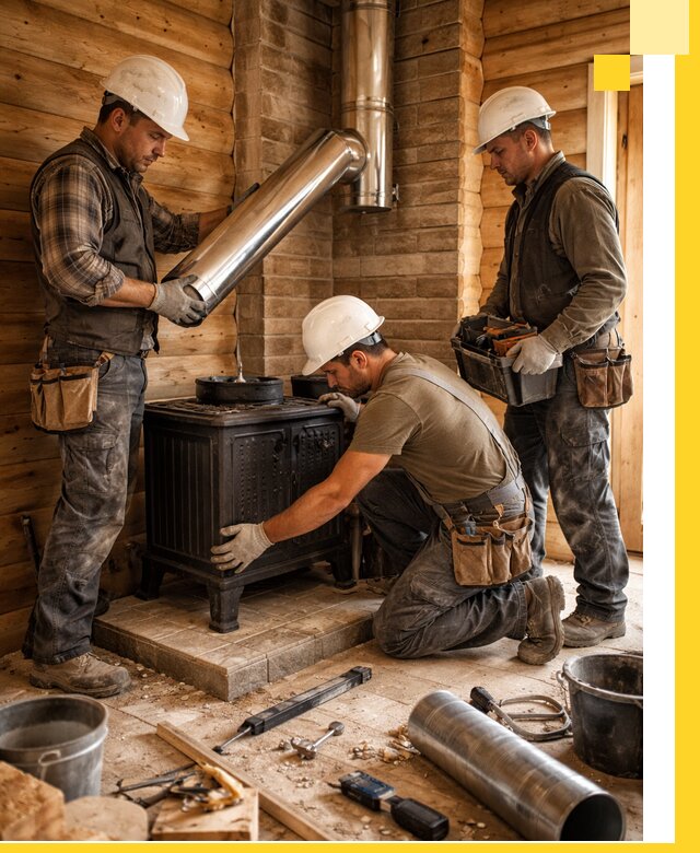 Профессиональный монтаж банных печей и дымоходов в Рассказове