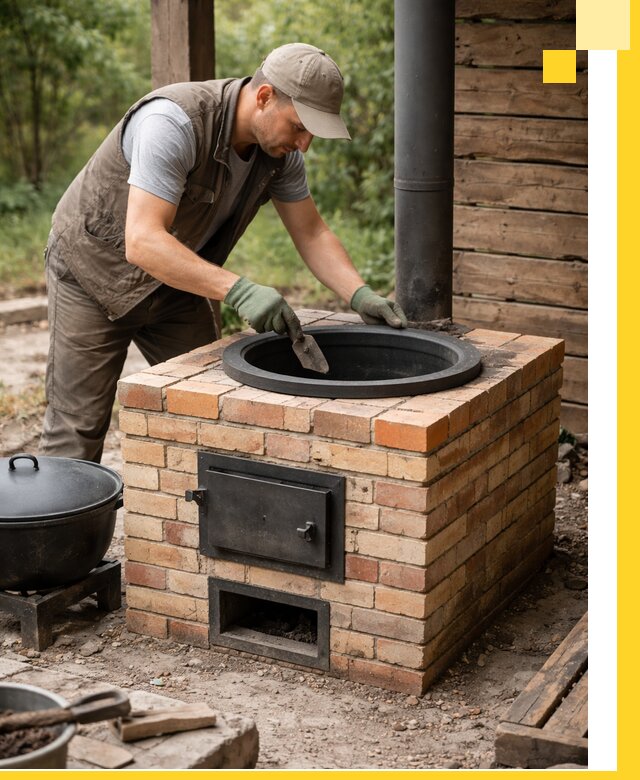 Изготовление и установка печей для казана в Рассказове под ключ