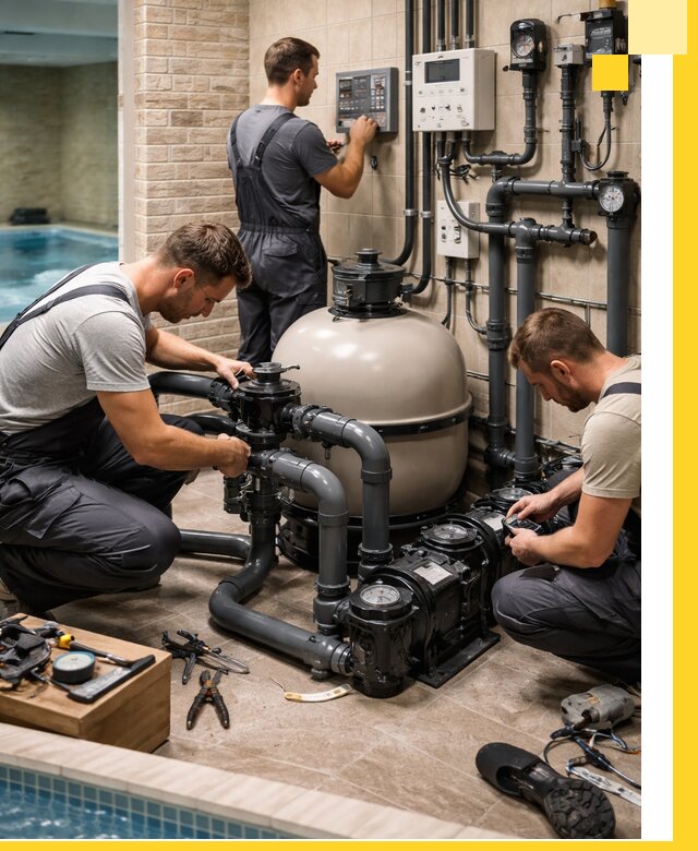 Комплексное оборудование для бассейнов под ключ в Рассказове