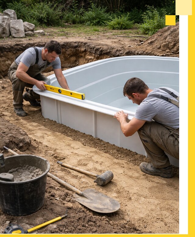 Производство и установка пластиковых бассейнов в Рассказове под ключ