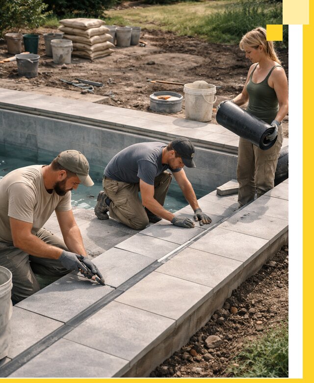 Строительство и монтаж уличных бассейнов под ключ в Рассказове