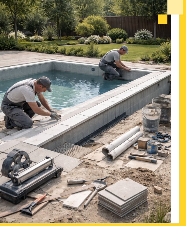 Строительство открытых бассейнов под ключ в Рассказове профессионально