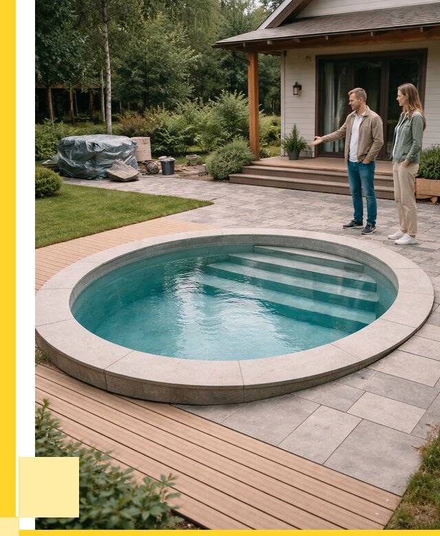 Бассейн на даче под ключ в Рассказове от 204300 р., ЭриданРсз