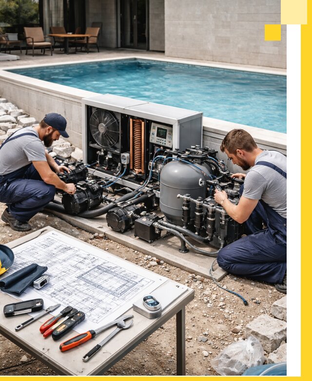 Проектирование и монтаж бассейнов с подогревом в Рассказове