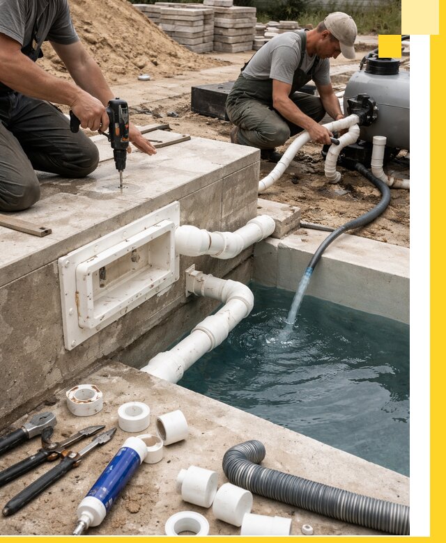 Строительство скиммерных бассейнов под ключ в Рассказове