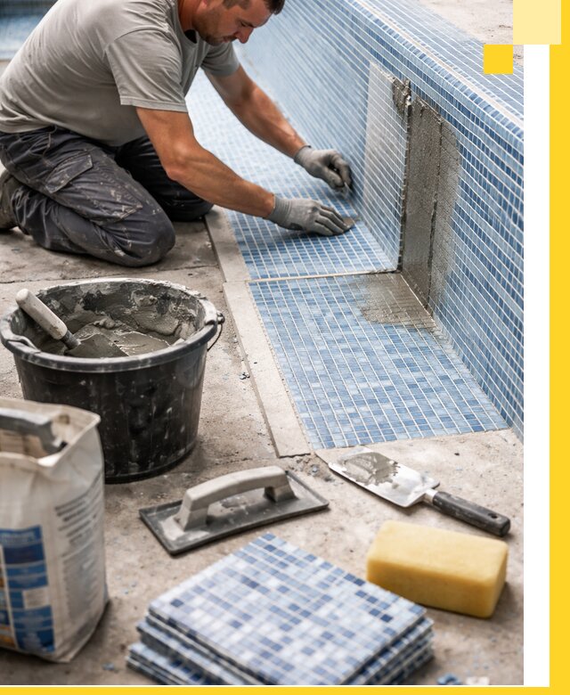 Укладка и ремонт мозаики для бассейнов под ключ в Рассказове