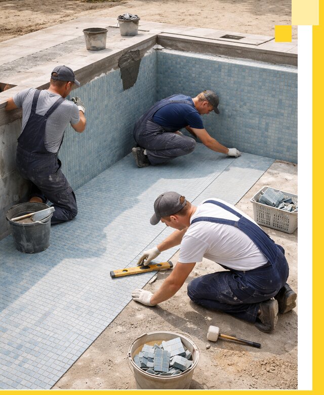 Укладка и установка плитки для бассейнов под ключ в Рассказове