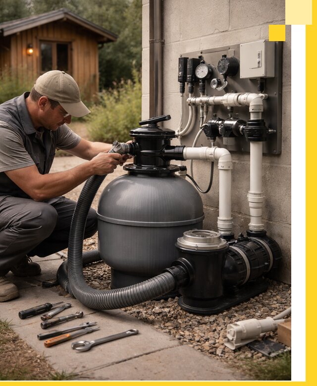 Продажа и монтаж фильтров и насосов для бассейнов в Рассказове