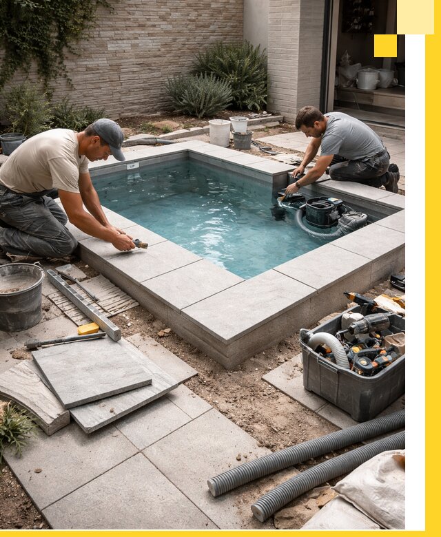 Мини бассейны под ключ в Рассказове, дизайн и установка