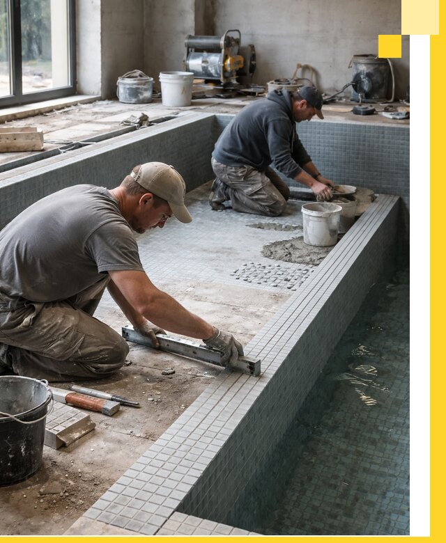 Строительство бассейна в частном доме в Рассказове под ключ