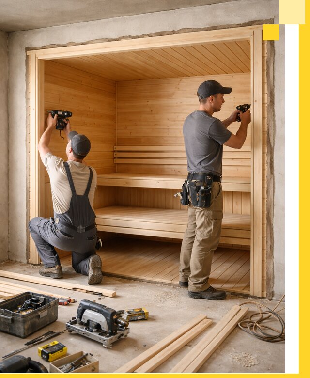 Монтаж саун под ключ в Рассказове — проектирование и установка