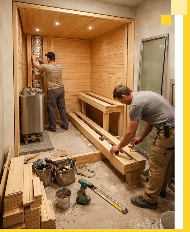 Проектирование и установка домашних саун под ключ в Рассказове