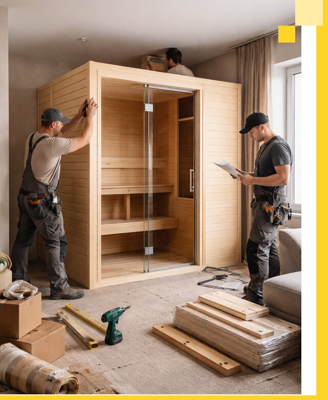 Установка и благоустройство саун в квартире в Рассказове