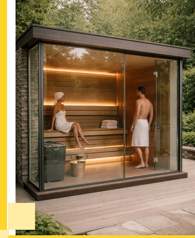 Сауна стеклянная и двери для сауны в Рассказове от 255375 р. | ЭриданРсз