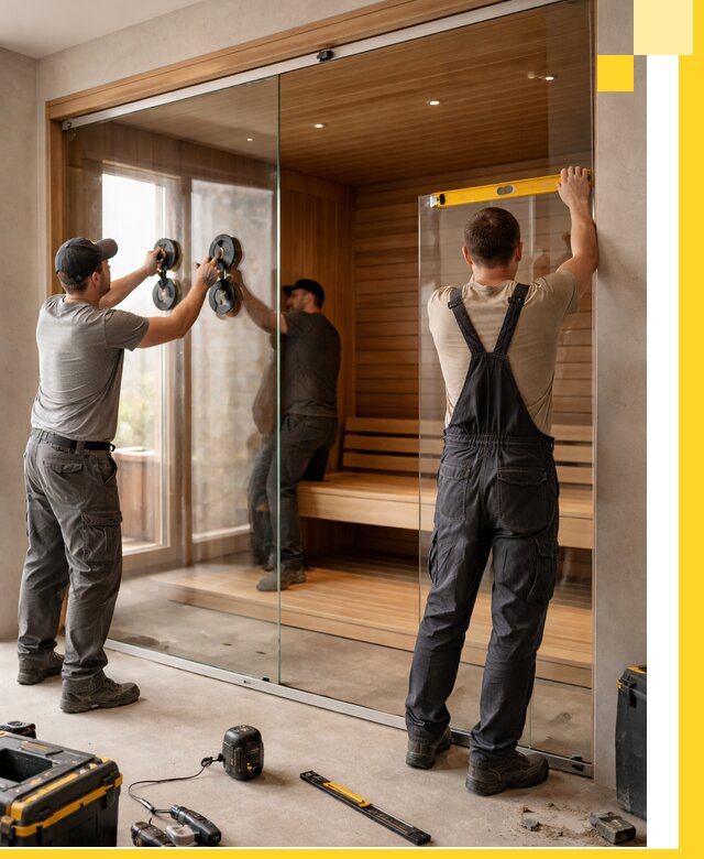 Производство и монтаж стеклянных саун под ключ в Рассказове