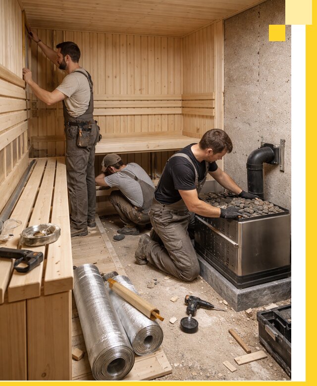 Индивидуальные сауны на заказ в Рассказове под ключ, проект и монтаж