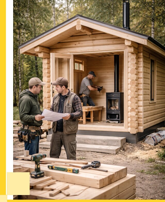 Монтаж бань под ключ в Рассказове — от 204300 р. | ЭриданРсз