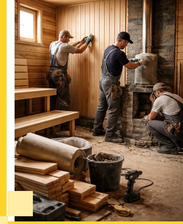 Ремонт бань под ключ в Рассказове от 45968 р. | ЭриданРсз