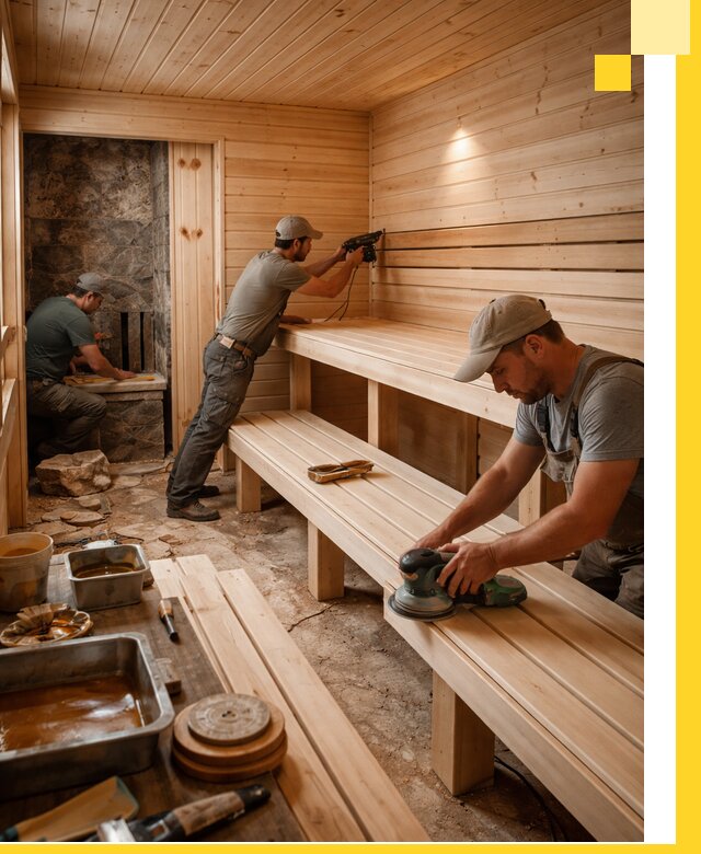 Профессиональная отделка бань в Рассказове под ключ, с гарантией