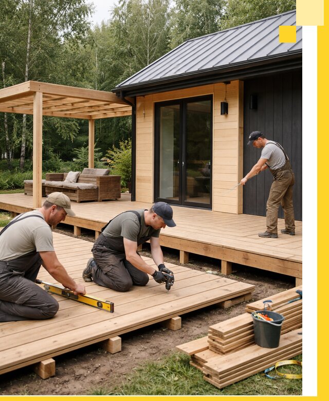 Строительство бань с террасой и бассейном под ключ в Рассказове