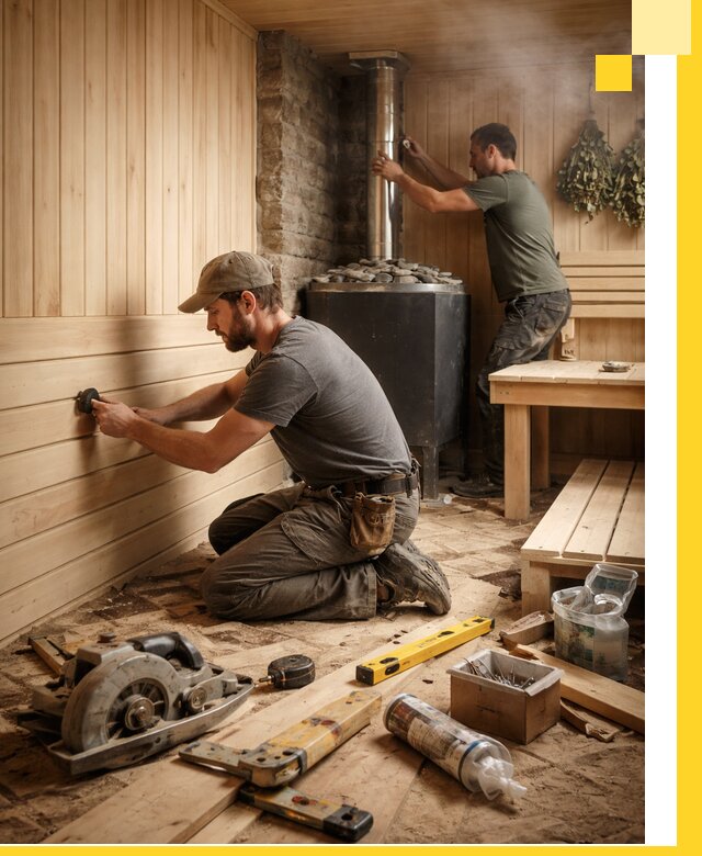 Полное строительство и оснащение парных под ключ в Рассказове