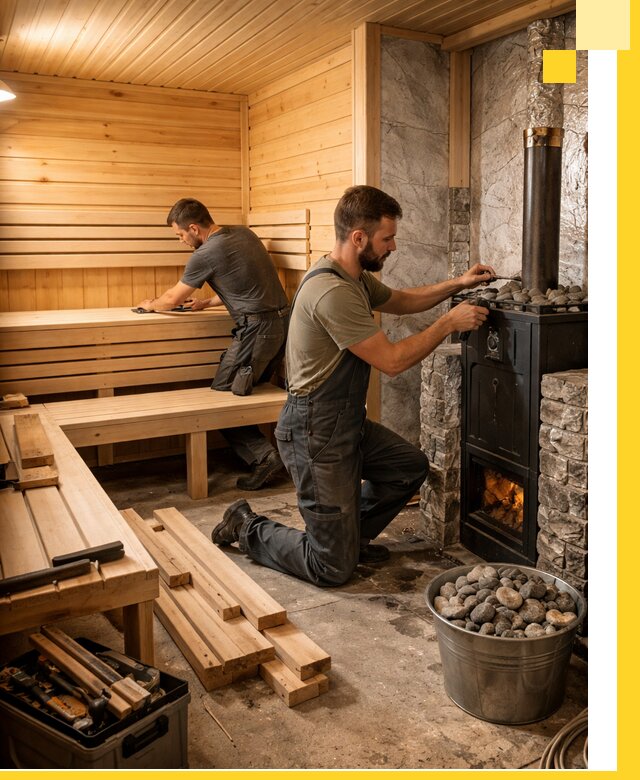 Дизайн и строительство интерьеров бань под ключ в Рассказове