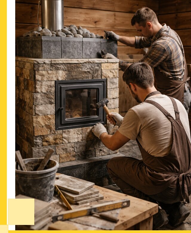 Облицовка банной печи в Рассказове от 15323 р. | ЭриданРсз