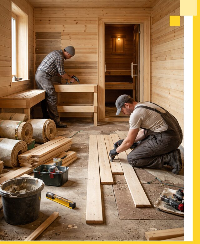 Индивидуальный проект бани с комнатой отдыха под ключ в Рассказове