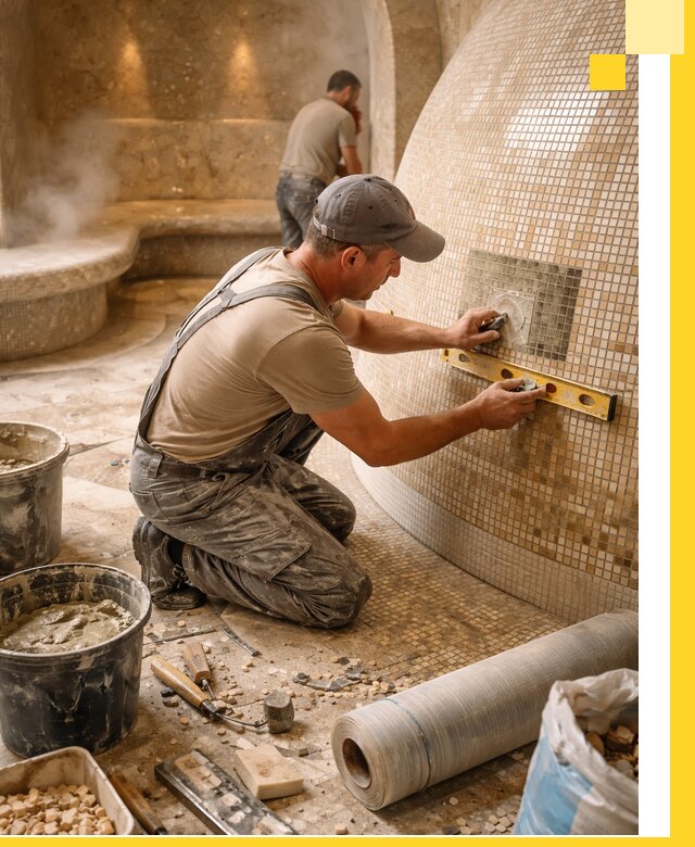 Хамам под ключ в Рассказове: проектирование, строительство, отделка