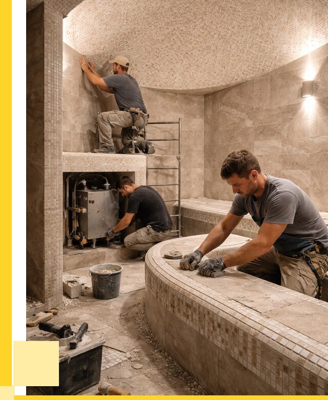 Монтаж хамамов под ключ в Рассказове от 255375 р. ЭриданРсз