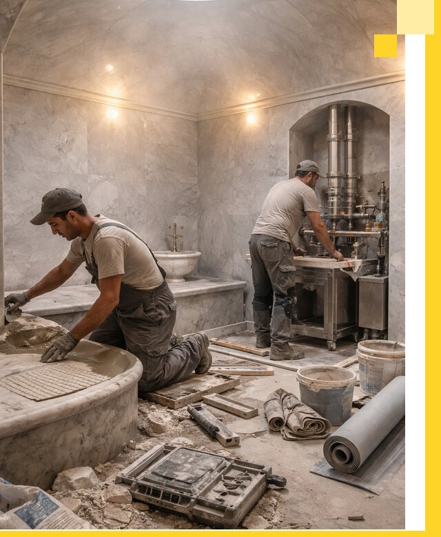 Строительство турецких бань хаммам под ключ в Рассказове