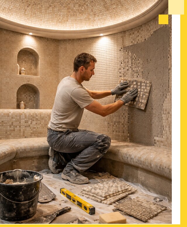 Устройство и монтаж домашнего хамама под ключ в Рассказове