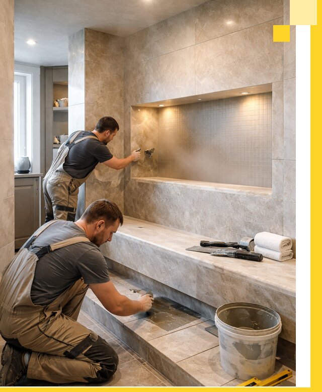 Профессиональное строительство хамама в квартире в Рассказове