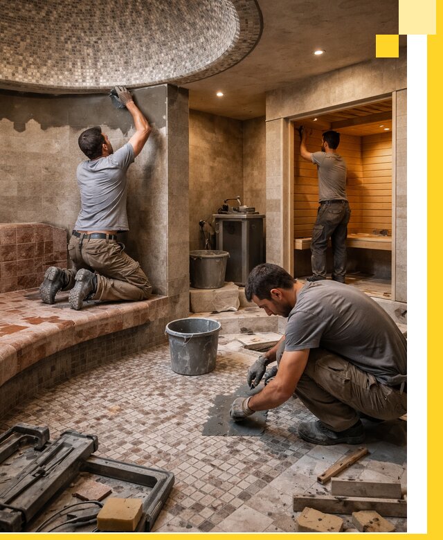 Проект и строительство хамама бани и сауны под ключ в Рассказове