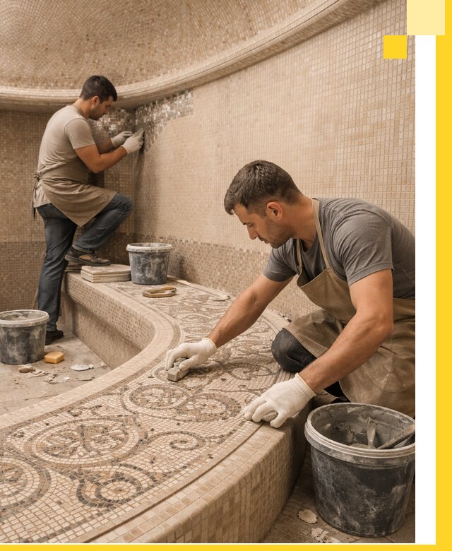 Плитка для хамама в Рассказове, укладка, подбор и поставка