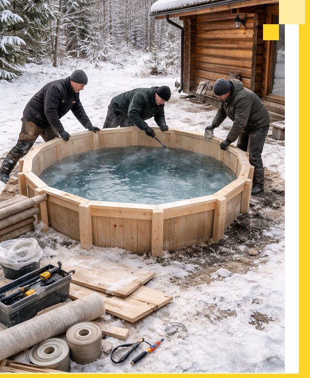 Изготовление и установка ледяных купелей под ключ в Рассказове